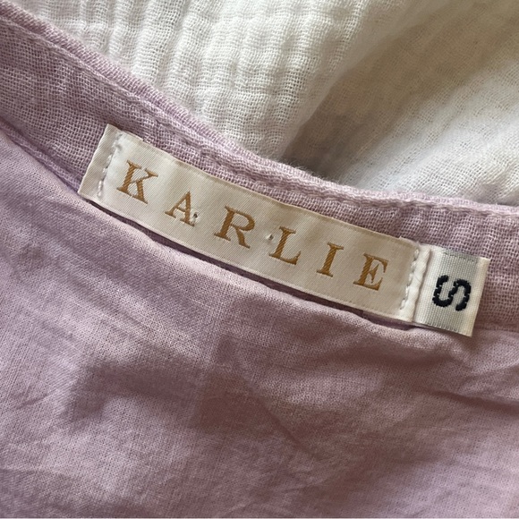 KARLIE Tie Dye Cotton Boho Mini Dress Sz S - Picture 10 of 12